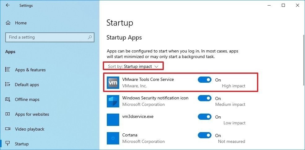 Disable Startup Applications