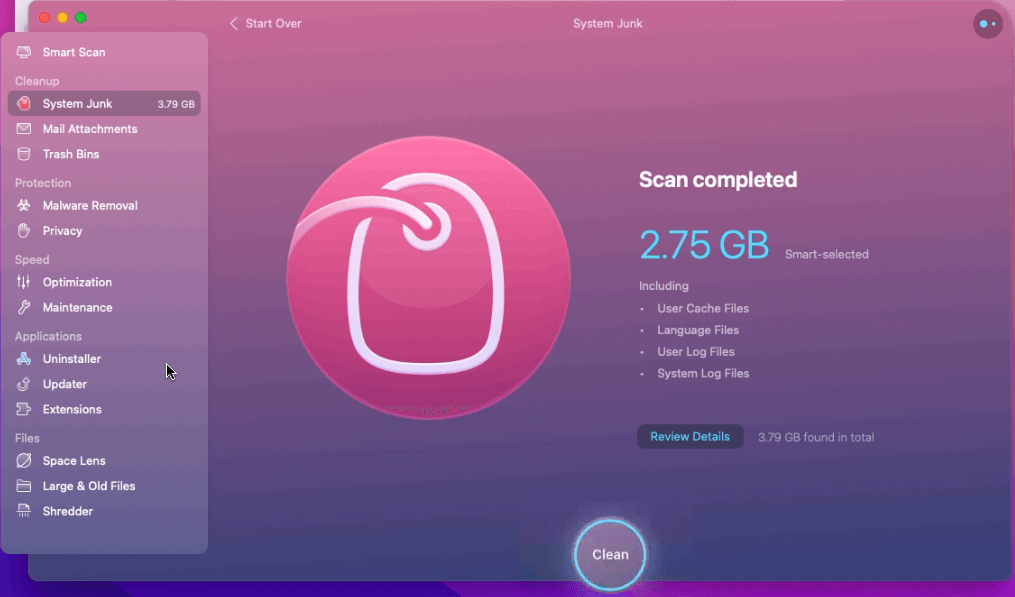 clean junk files