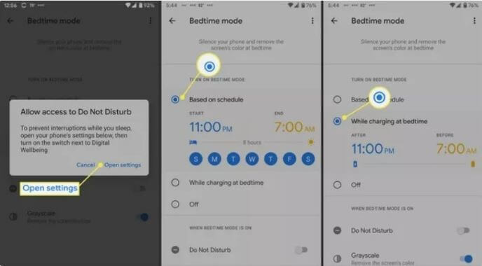 Configure Bedtime Mode