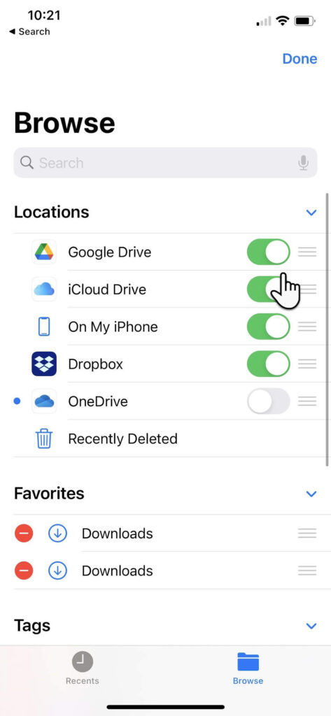 Files app