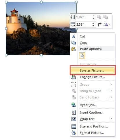 Save as Picture