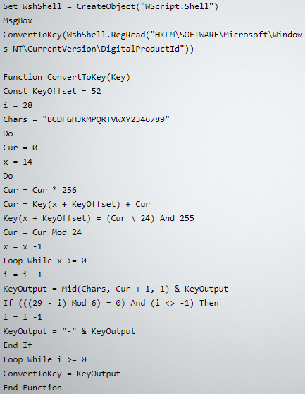 VBS script