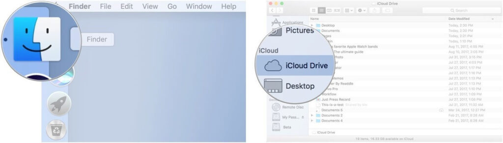 Finder sidebar