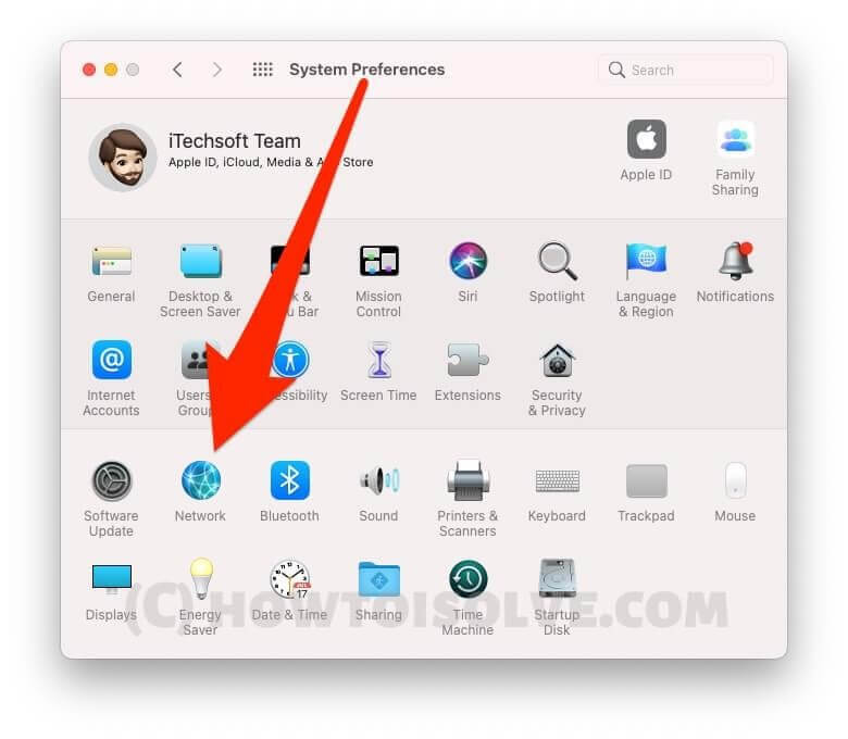 network button