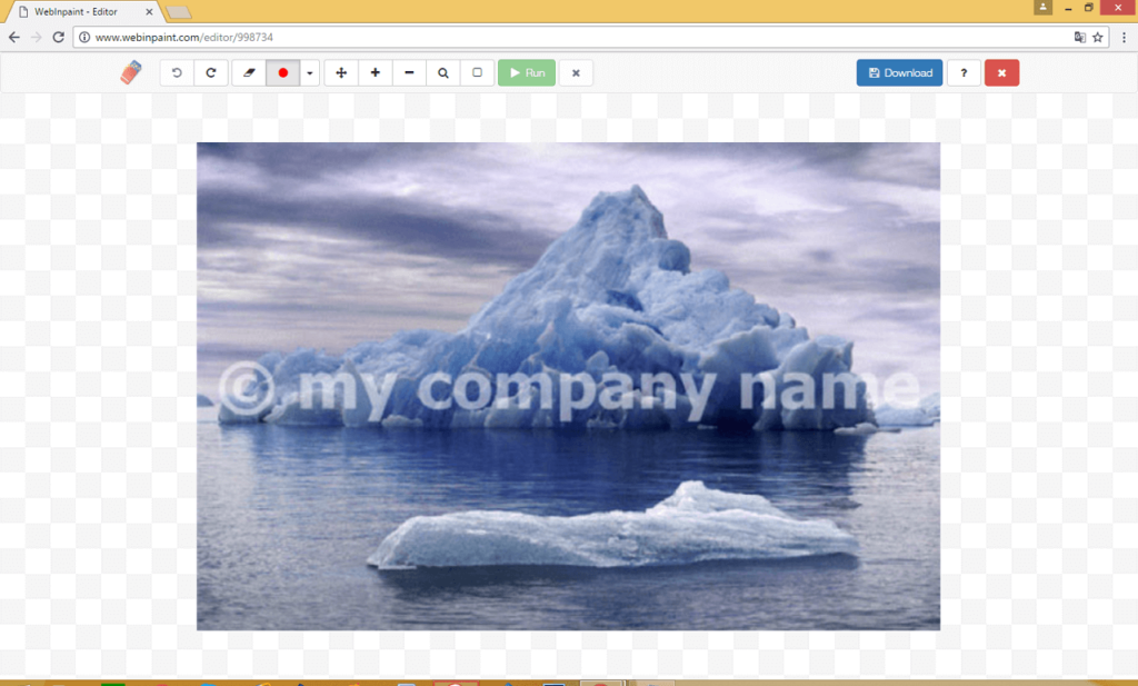 photo containing watermark