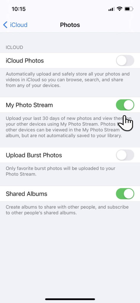 iCloud Photos Stream