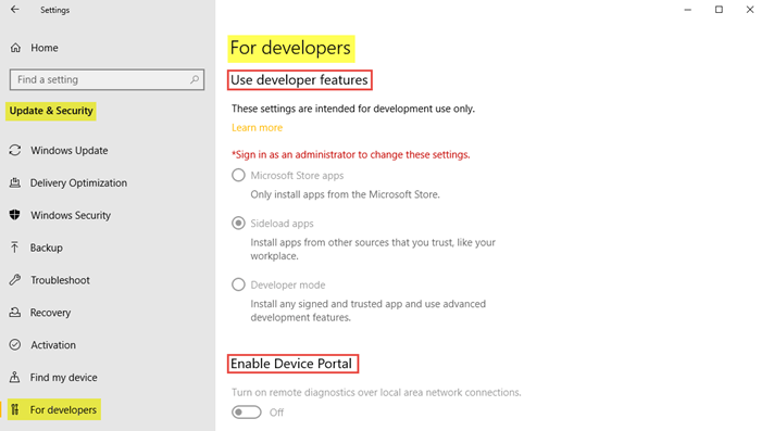 Update & Security