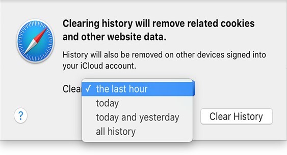 Clear Search History