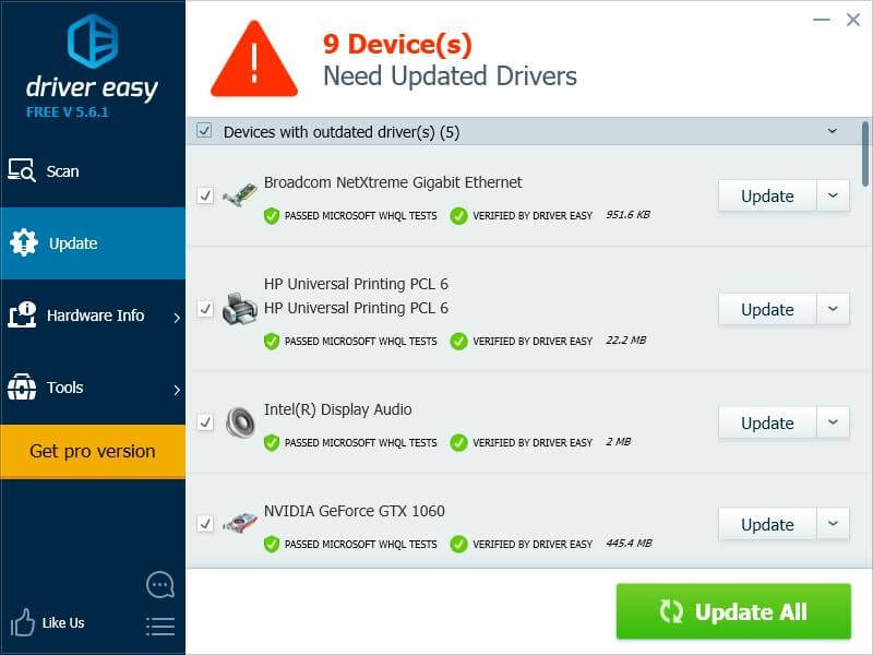 outdated driver