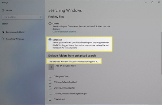 enhanced search