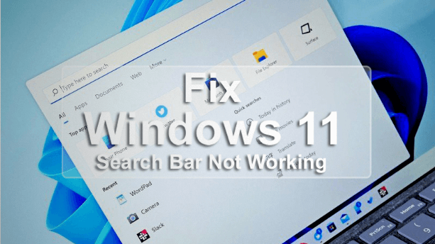 Windows 11 Search Bar Not Working