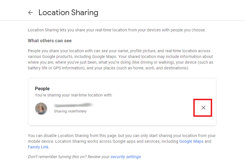 Location Sharing