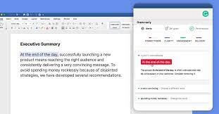 Grammarly academic writing app