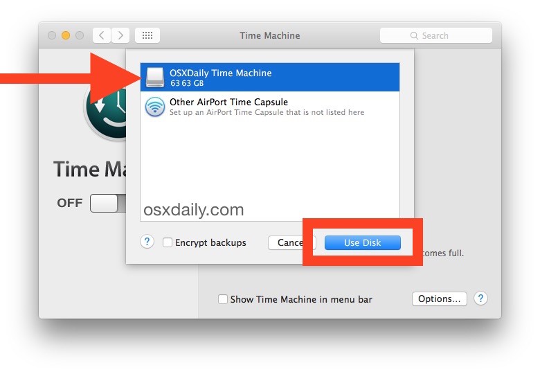 use disk