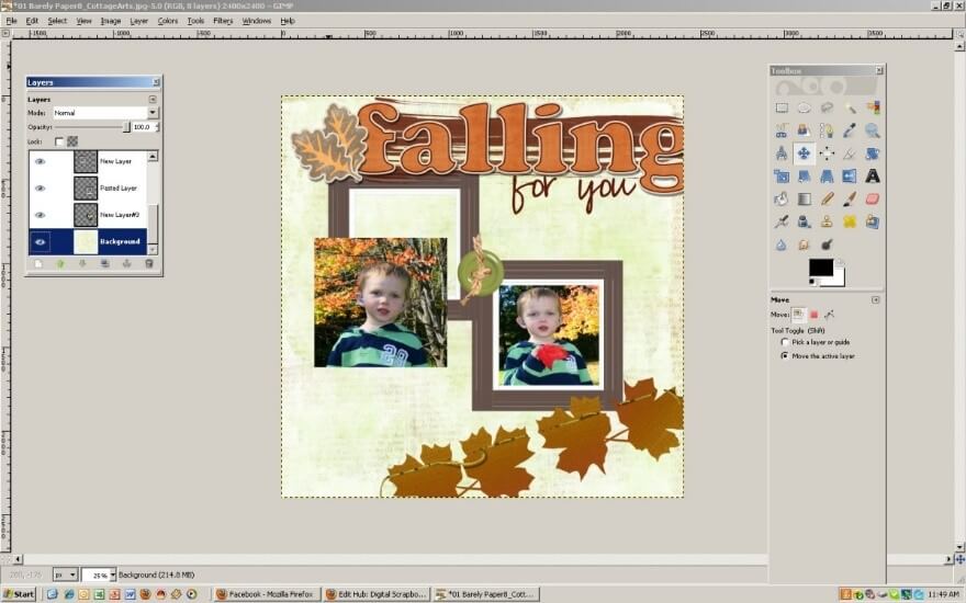 GIMP scarpbook software