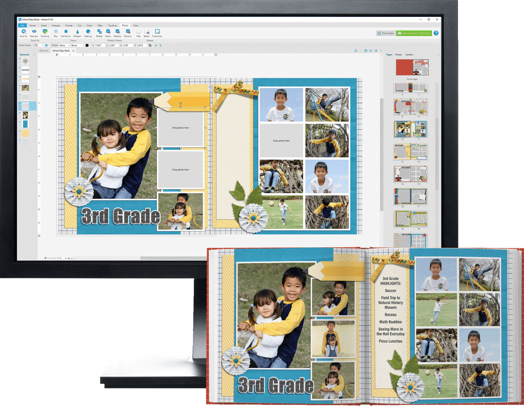 Artisan scrapbooking software
