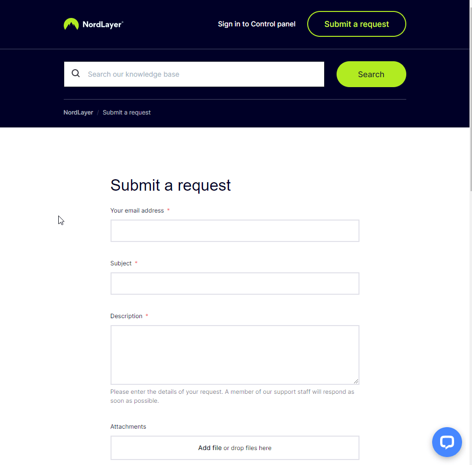 NordLayer support