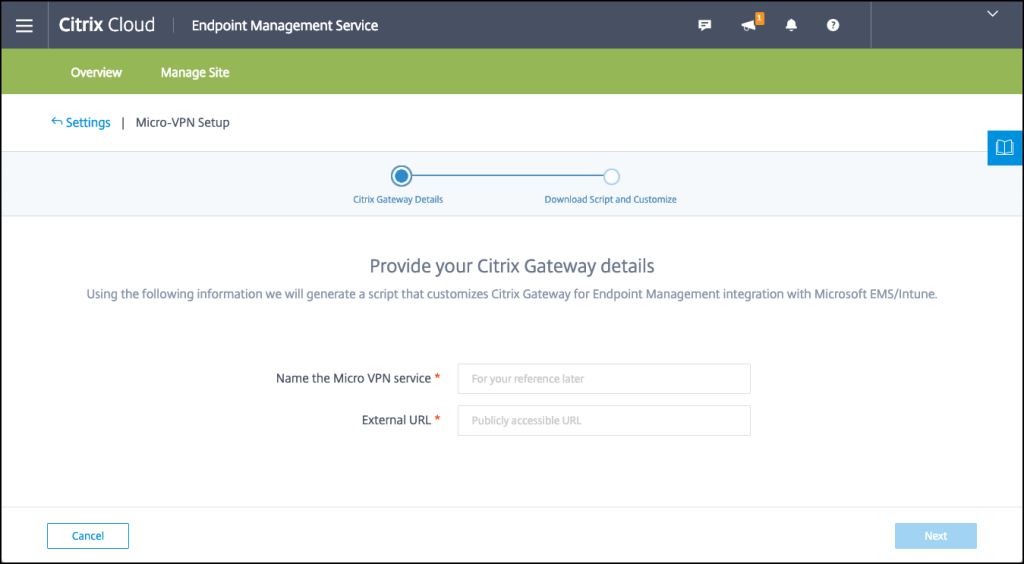 Citrix Endpoint management