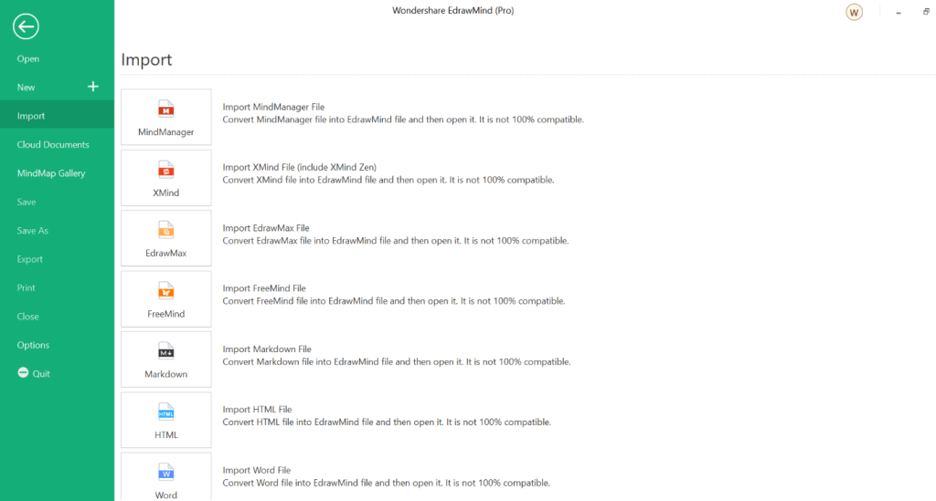Import/Export Methods