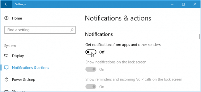 Notifications & Actions