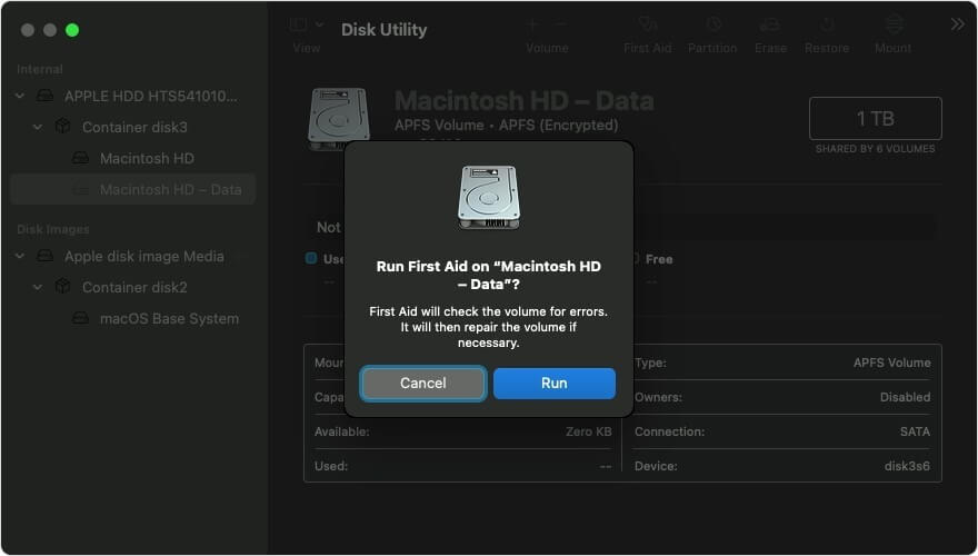 Macintosh HD Mac startup Disk