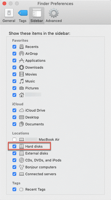 Finder Preferences 