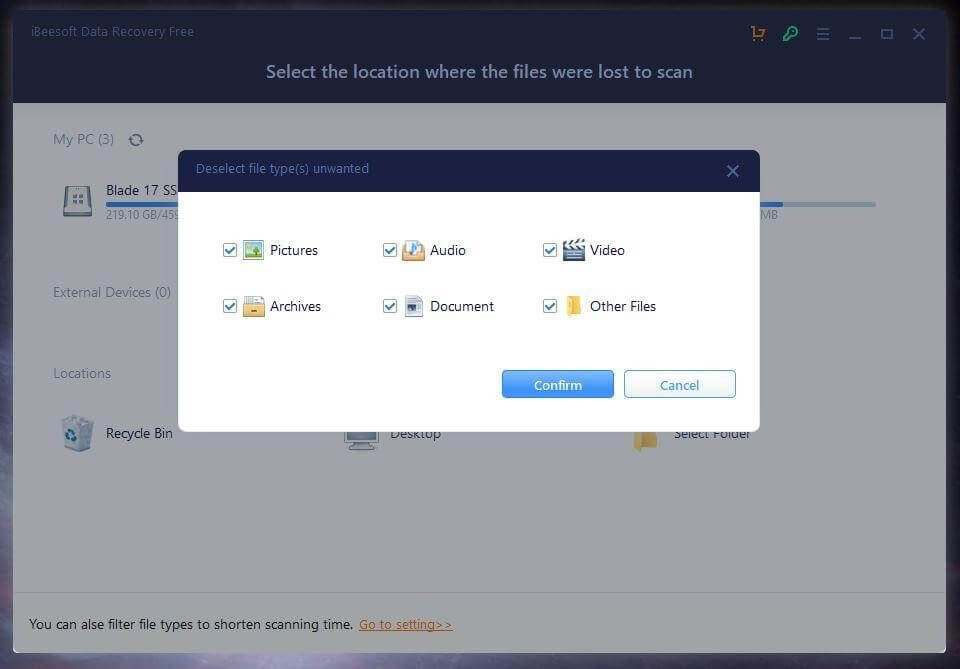 select location