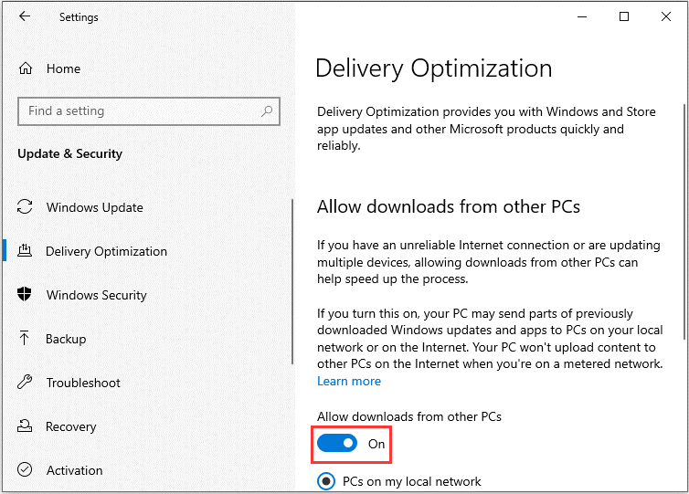 Delivery Optimization