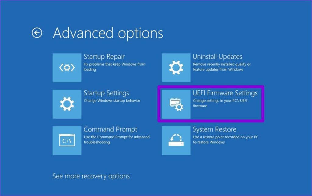 UEFI Firmware Settings