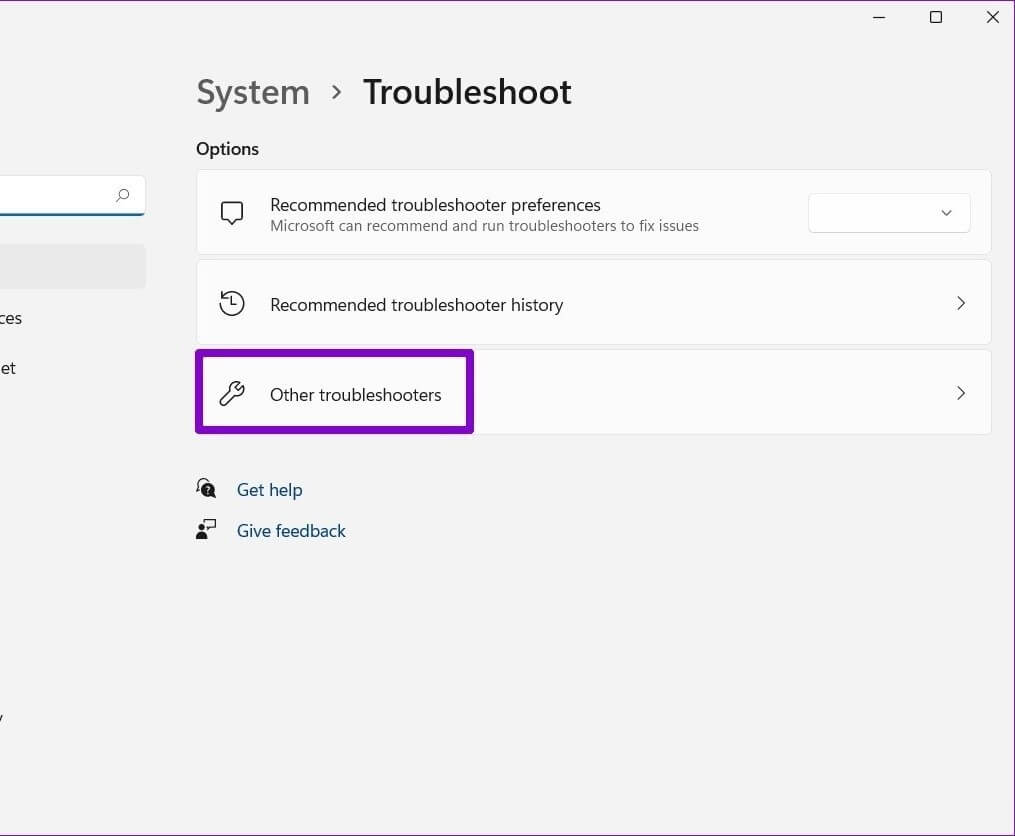 Other troubleshooters