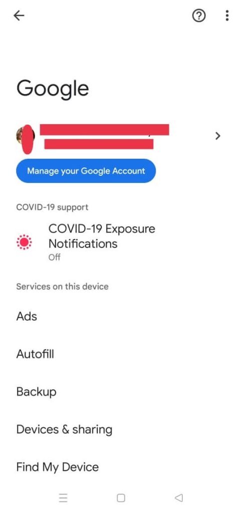 Manage your Google Account