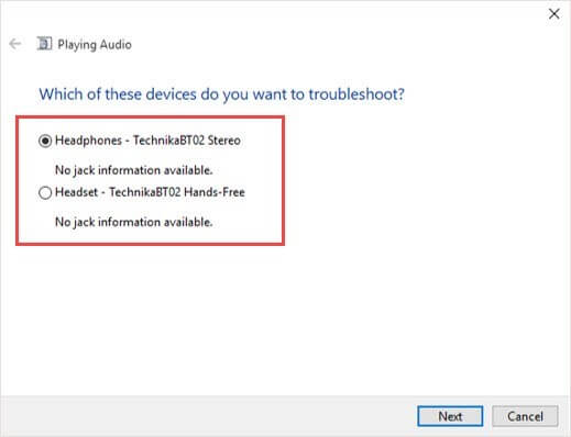 device options 