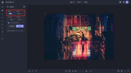 pixel size