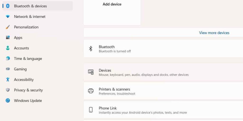  Bluetooth and Devices