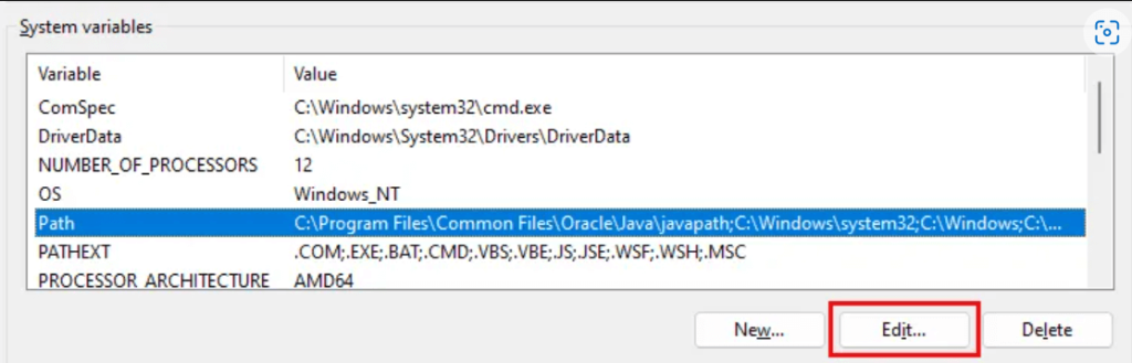 System Variables