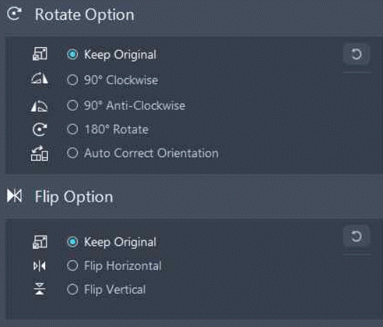 flip option
