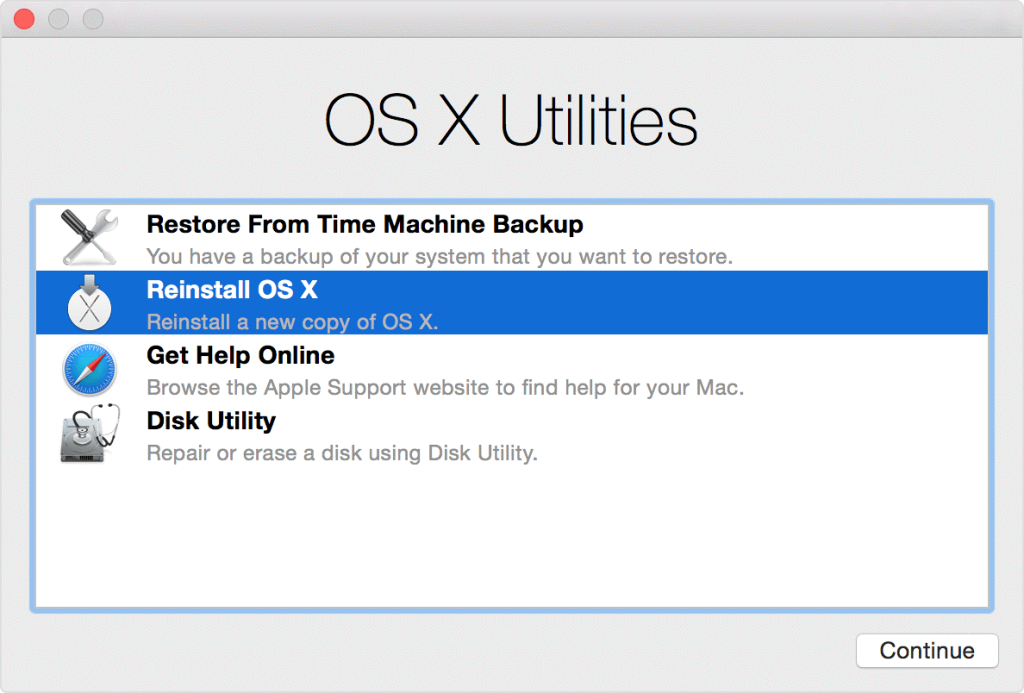 Reinstall macOS