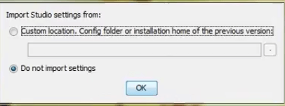 Do not Import Settings