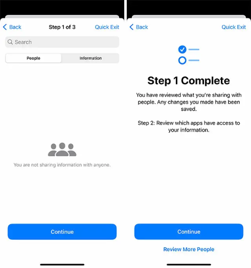 Manage Sharing & Access