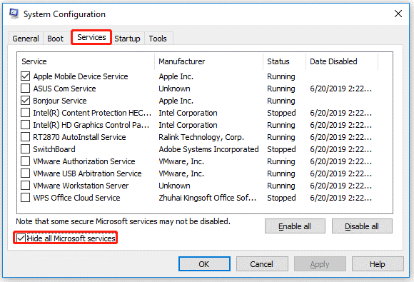 System Configuration