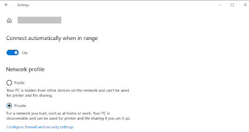 Network profile