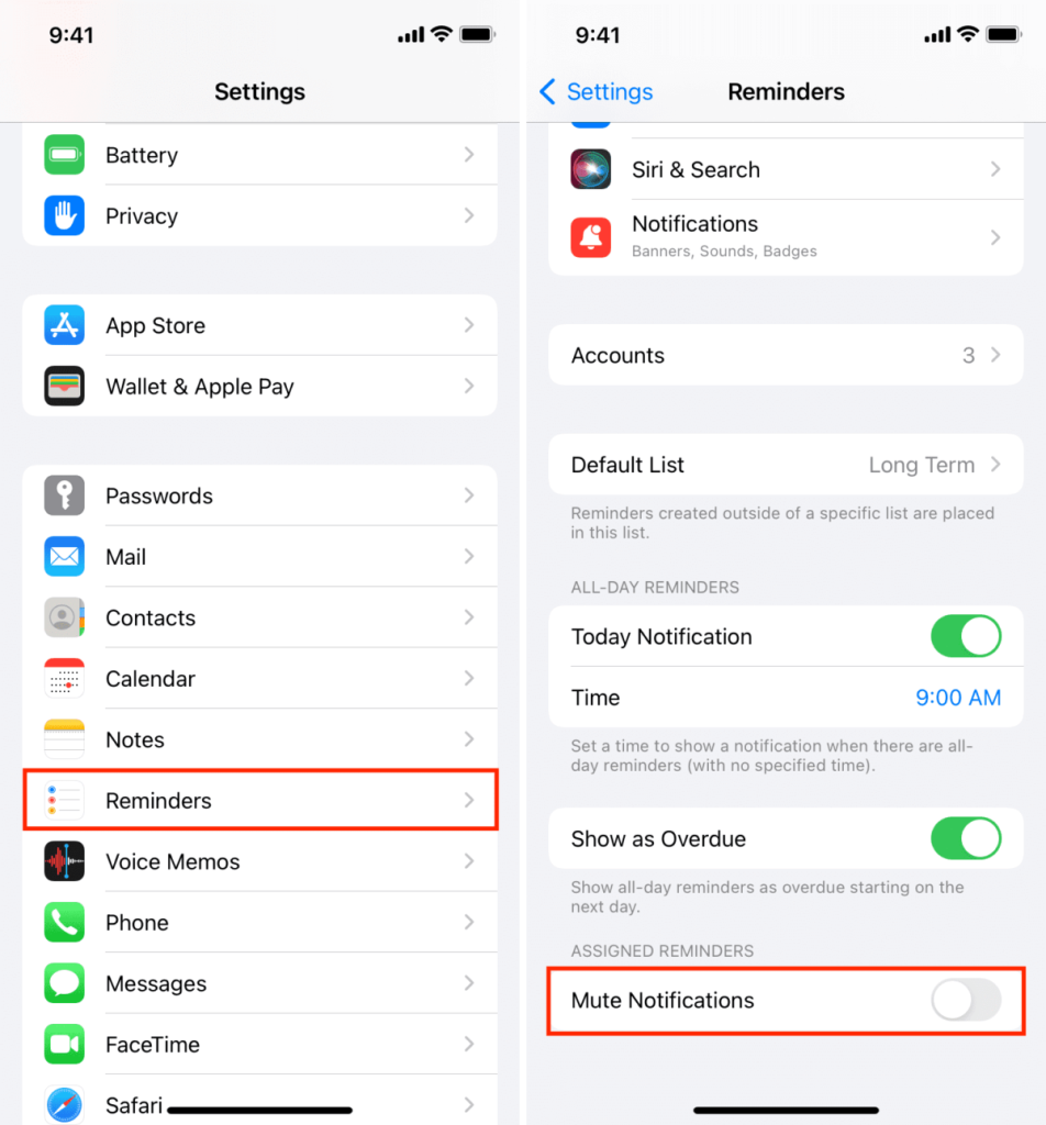Check Assigned Notifications on iOS 16