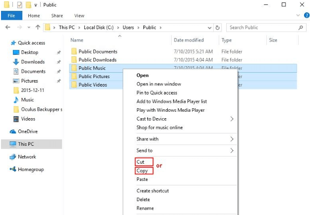 Moving files to a different directory