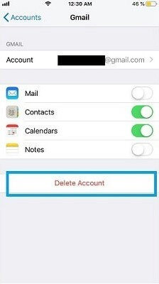 Delete Account
