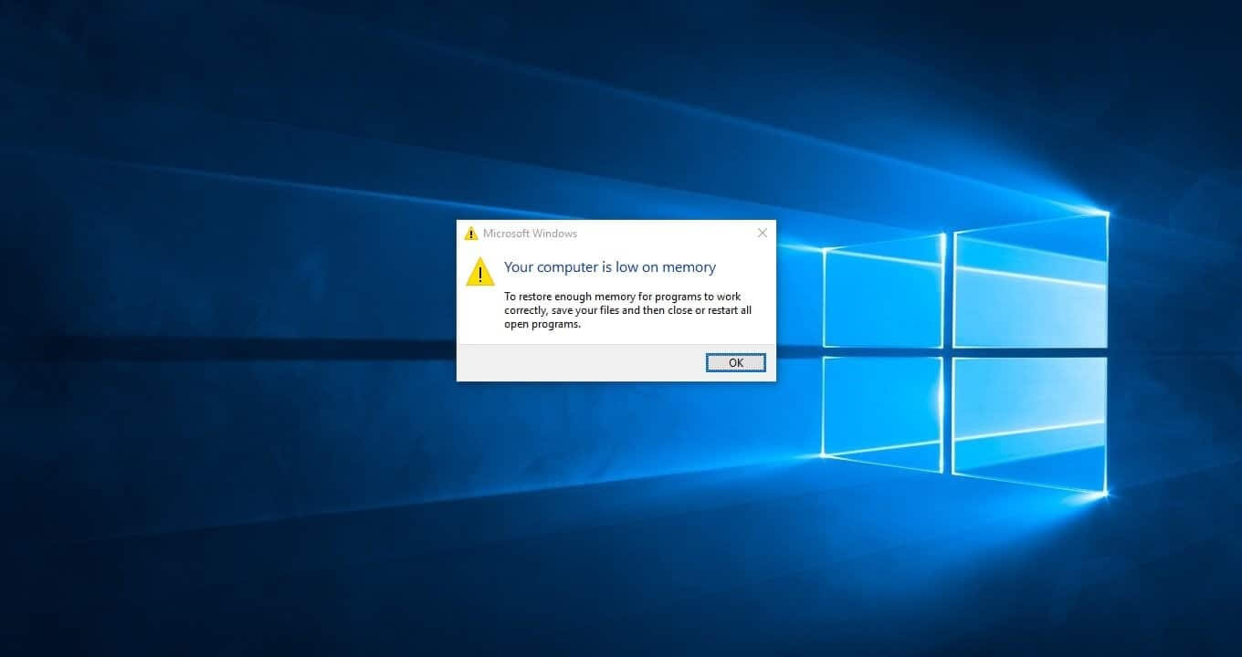 Your Computer Is Low on Memory