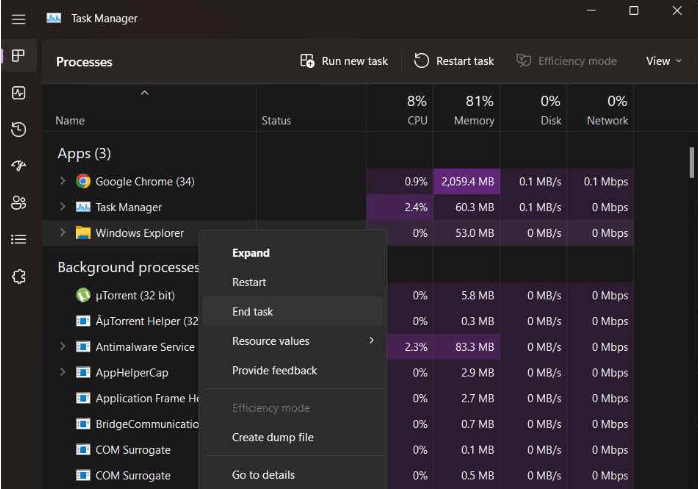 Task Manager app