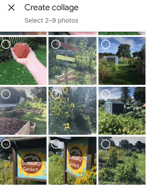 creating photo collage on iphone