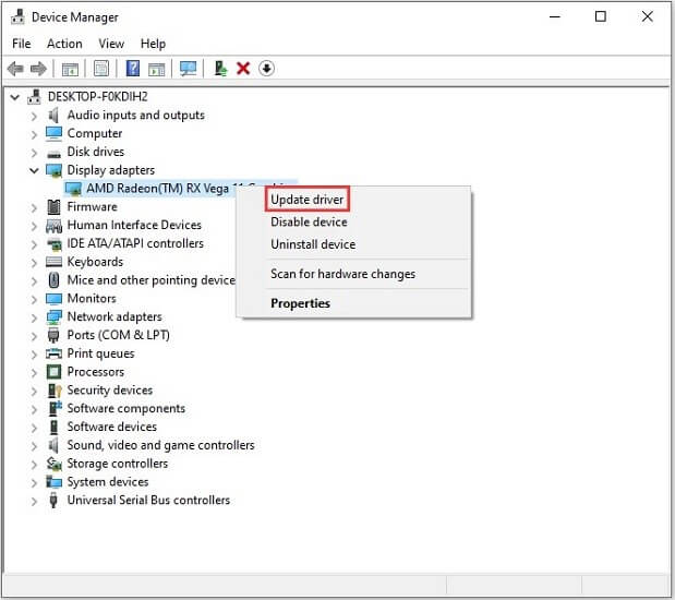 Search automatically for updated driver software