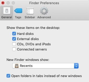Finder Preferences