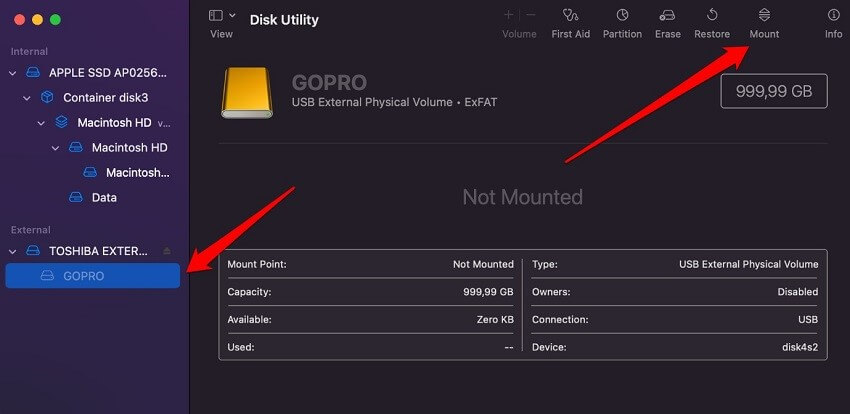 Remount the External Disk